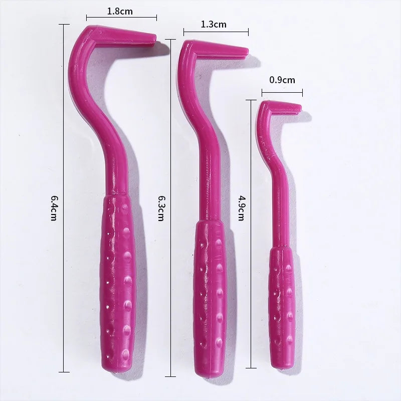 Flea Remover Hook Tick Tweezer Pull Pet Cat Dog Clamp Accessaries Zpaxo Deep purple