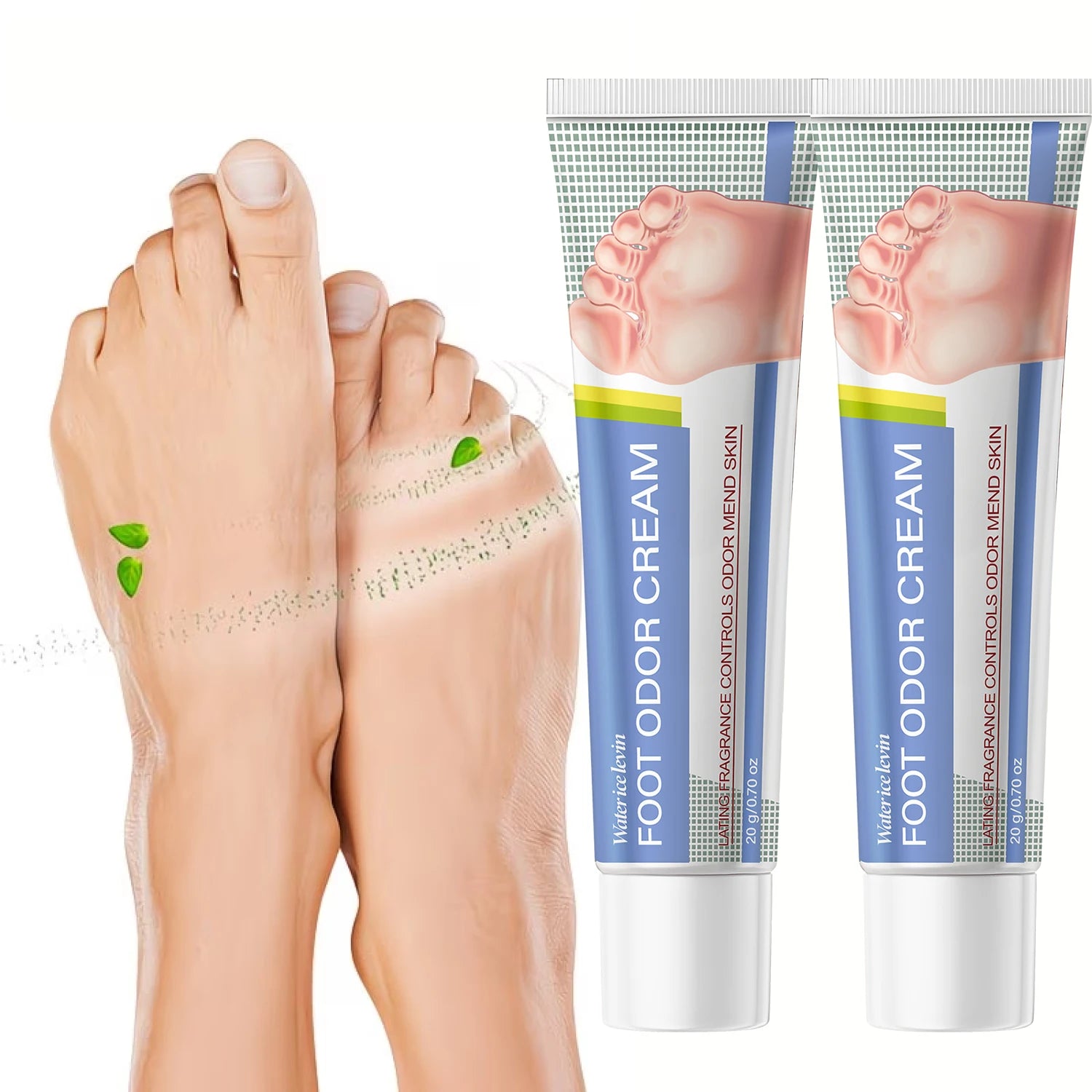 Moisturizing Foot Cream - Controls Odor, Firming with Hyaluronic Acid & Niacinamide, Lating Fragrance for All Skin Zpaxo
