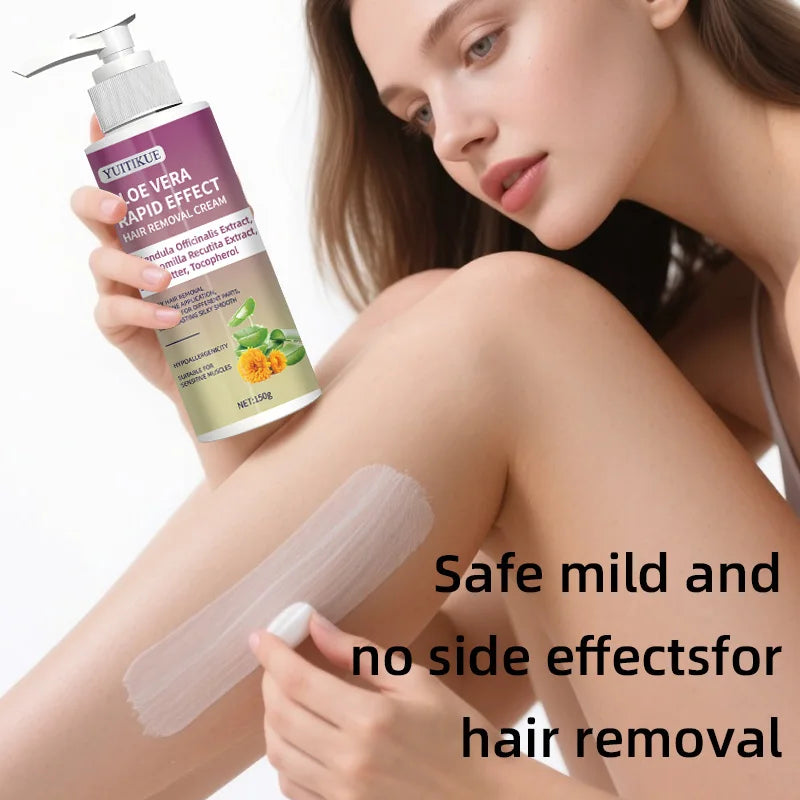 YUITIKUE Lip Hair Removal Cream 150g – Aloe, Calendula & Chamomile Hair Removal Cream Zpaxo