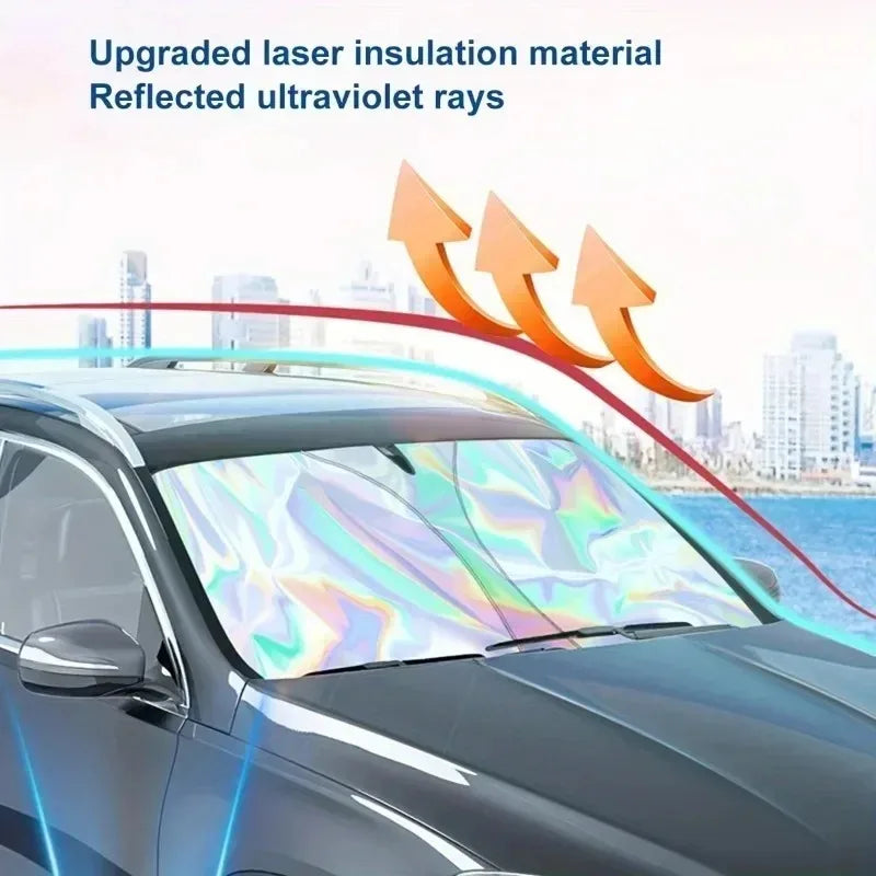 Car Windshield Sunshade – Aluminum Foil UV Sun Cover