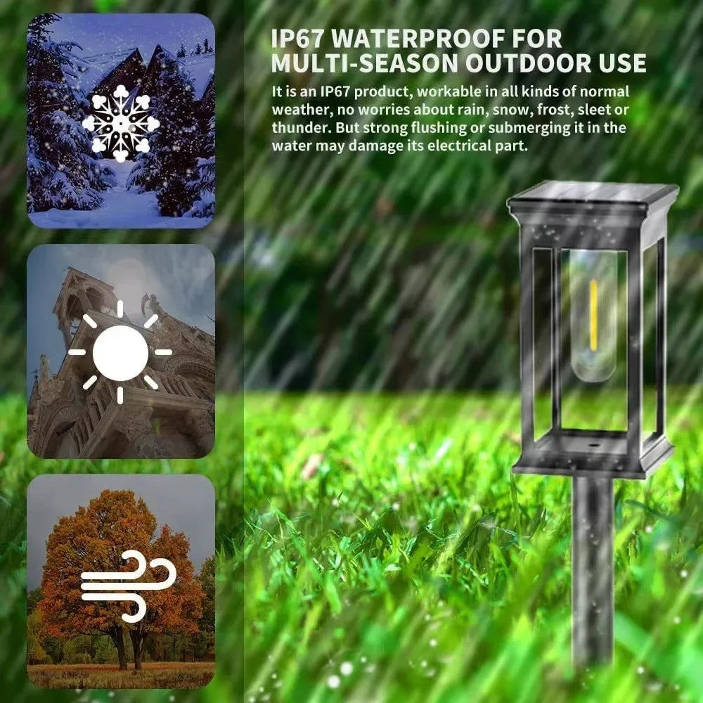 Solar Led Light Waterproof IP65 Garden Decorative Lamp Landscape Zpaxo