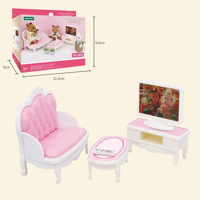 1 12 Forest Family Dollhouse Furniture Montessori Miniature Doll Zpaxo B08