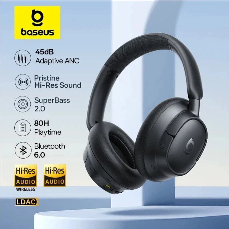 Baseus EH10 NC ANC Wireless Headphones 45dB Adaptive Hybrid Noise