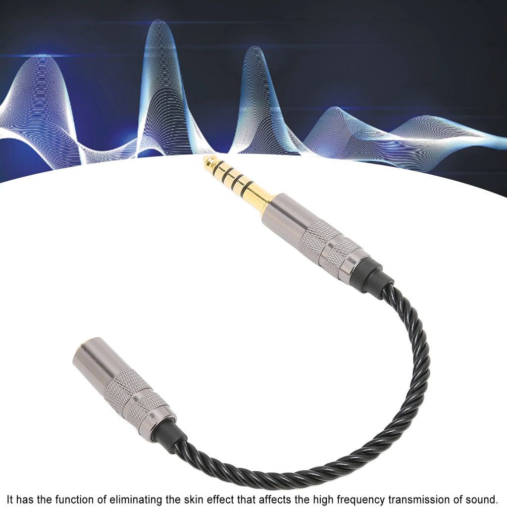 Headphone Adapter Cable Gold Plated Balanced Male Stereo Female Cord