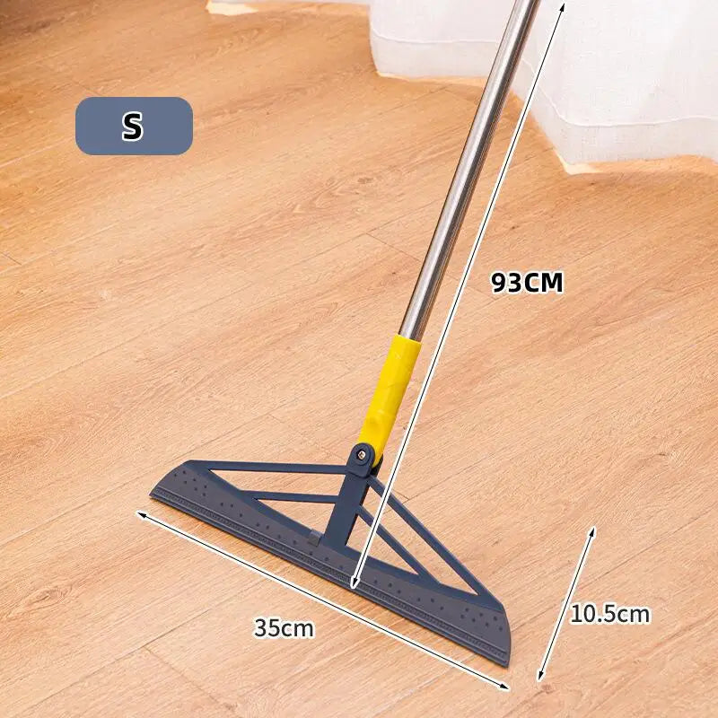 180° Rotatable Rubber Broom – Silicone Floor Squeegee Mop Rubber Floor Broom Zpaxo Magic Rubber Broom S