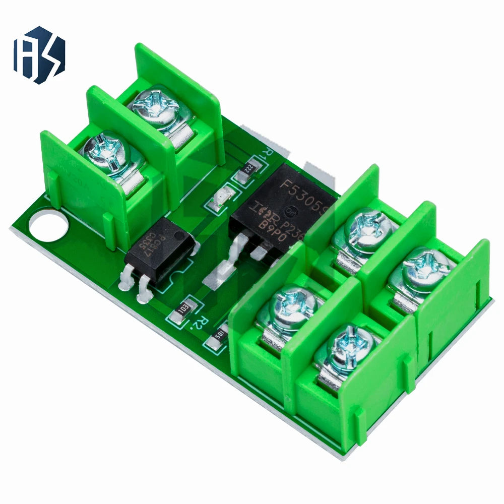 ‌Optically-Isolated MOSFET Switch Module – Pulse-Triggered DC Control Board with High-Current Load Switching Zpaxo