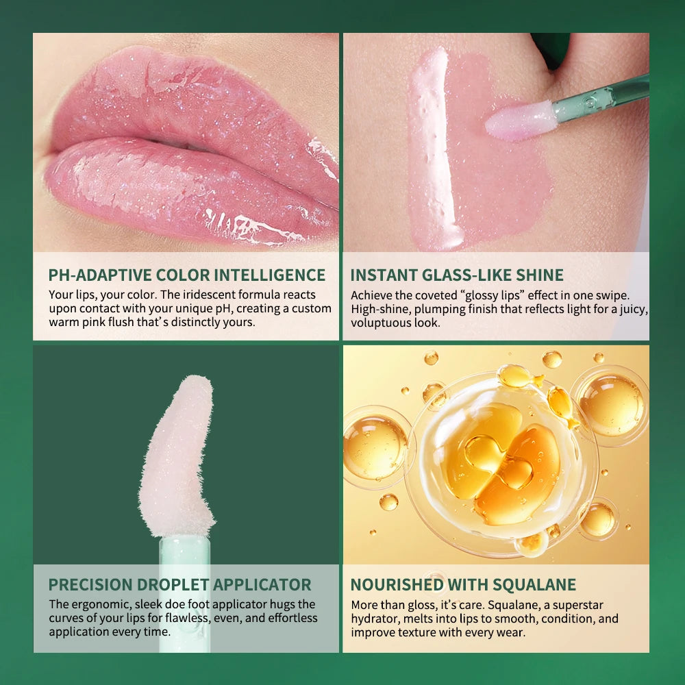 Magic Lip Oil pH Adaptive Color Changing Pink Tone Moisturizing Nourish For All Skin Tones Popular Care Lip Plumper Lips Glosses Zpaxo