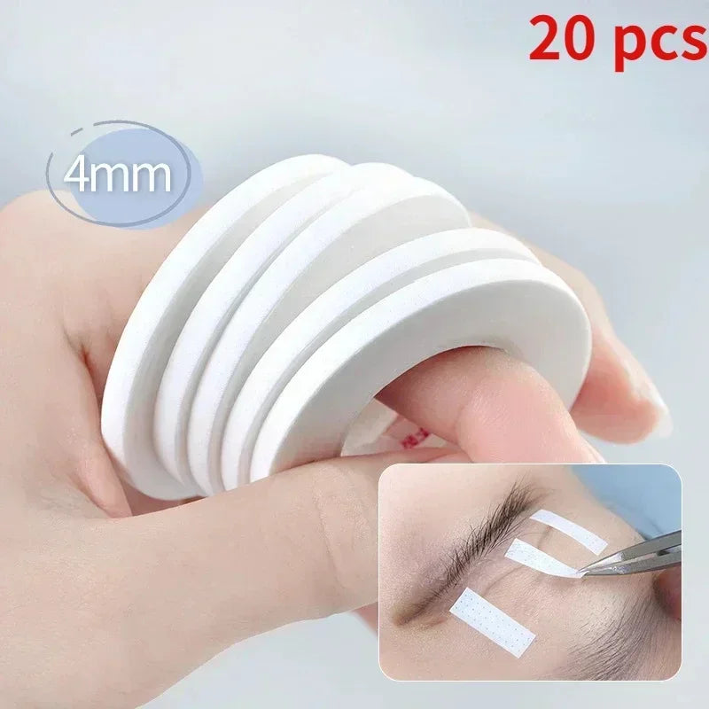 4MM Eyelash Lifting Tape Breathable Medical Paper Tapes Eyelash Extension Lint White Tape Eye False Patch Eyelid Sticker Tools Zpaxo 20PCS