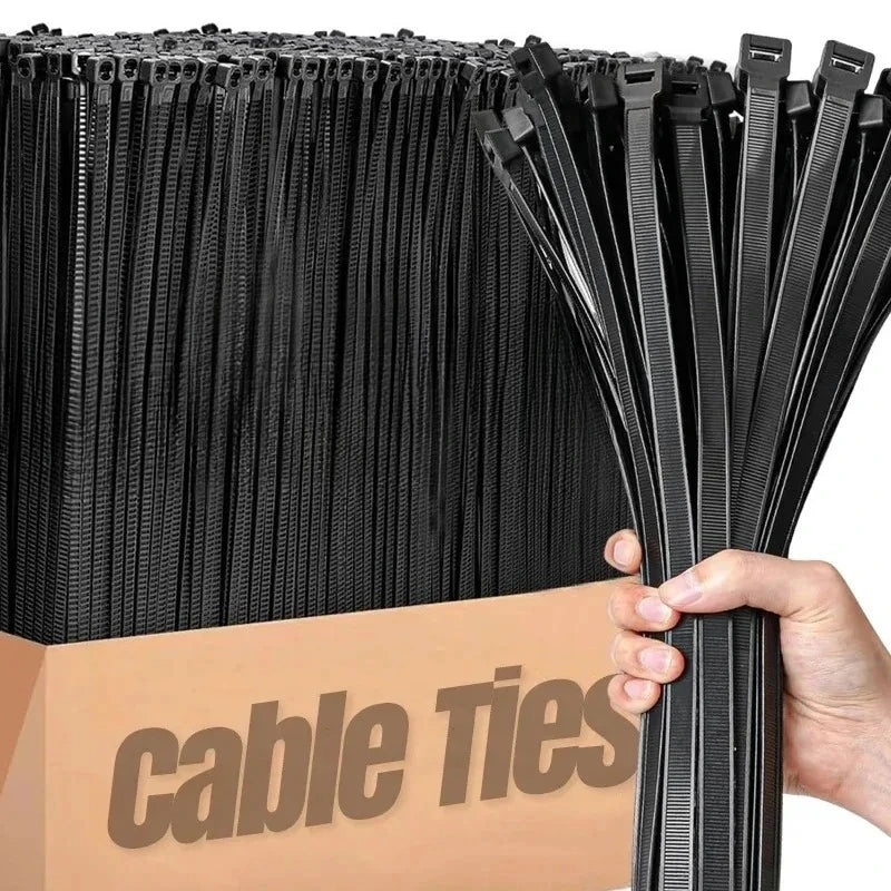 Strong Nylon Cable Tie Self-locking Cord Ties Adjustable Cables Fastening Loop Home Office Organizer Plastic Wire Zip Ties Wraps Zpaxo