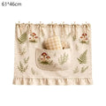 Door Kitchen Dishwasher Handmade Oven Skirt Curtain for Hidden Curtain Tie Top Heat Resistant for Stove Kitchen Decor Zpaxo A