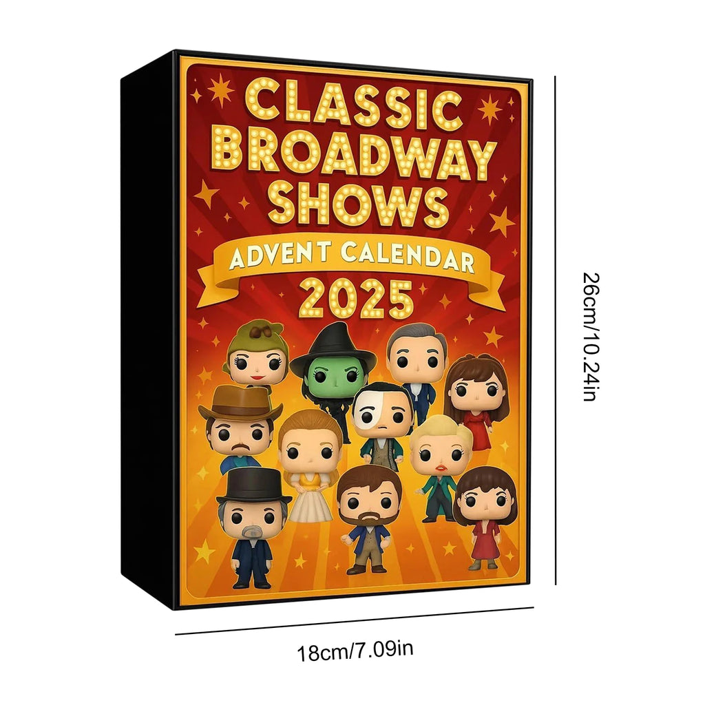 2025 24 Days Classic Broadway Shows Advent Calendar Countdown Iconic