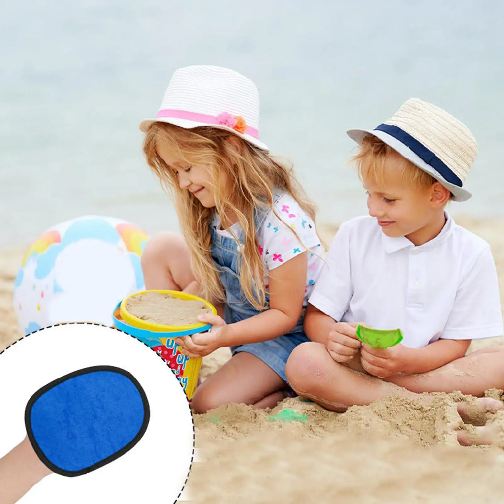 Sand Remover Mitt Soft Portable Absorbent Cleaner Brush Wipe Beach