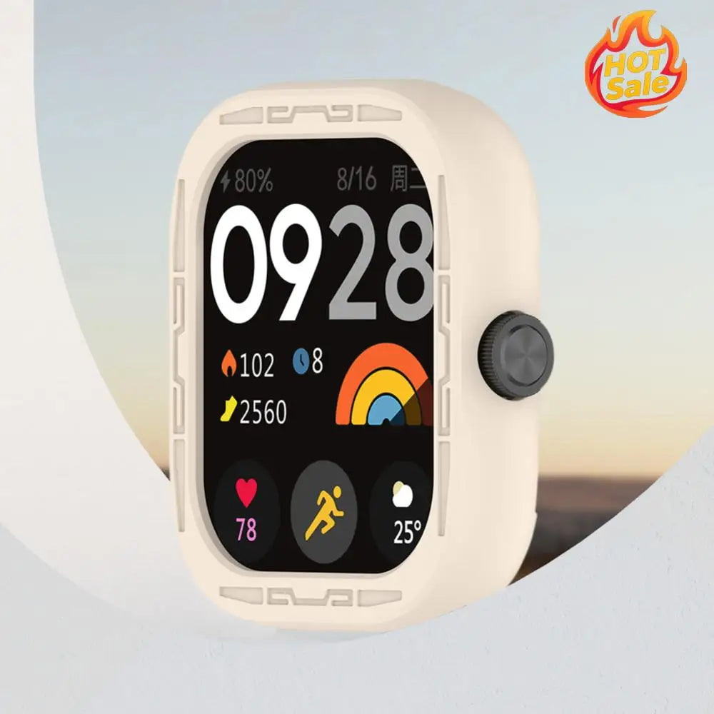 Silicone Protective Cover Case for Redmi Watch 4 Bumper Frame Protector Scratch-Proof Case Cover Soft for Xiaomi Redmi Watch4 Zpaxo