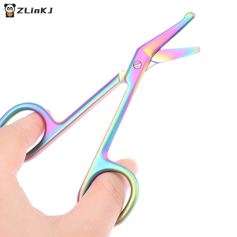 ▶1PCS Stainless Steel Gauze Bandage Scissors Dressing Surgical Scissors Household Plaster Scissors Nurse Scissors Zpaxo