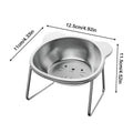 Cat Food Bowls Elevated Stainless Steel 15 Tiltednon-slip Dishes