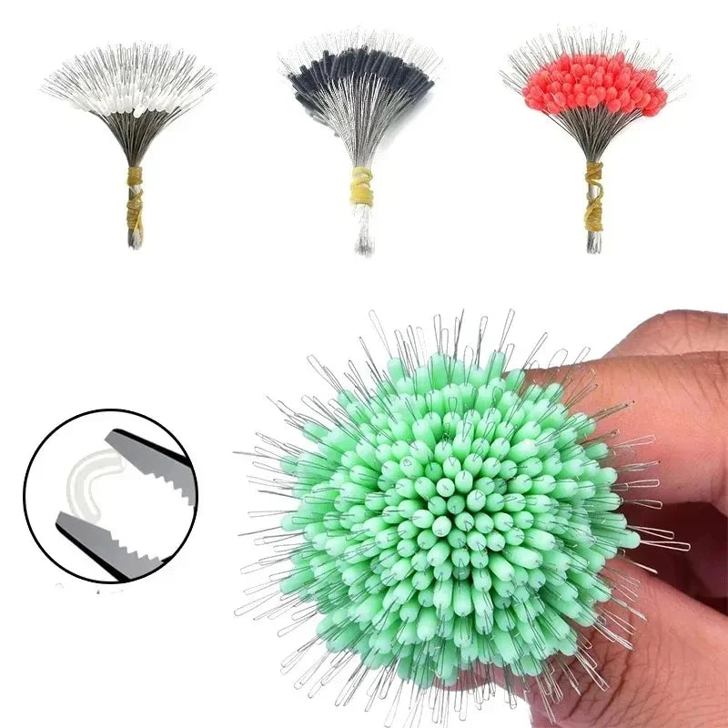 Silicone Fishing Float Stoppers 300pc – Bobber Space Beans Set