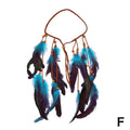 Bohemian Feather Hairband Women's Festive Masquerade Carnival Hippies Costume Indian Prom Gypsy Long Tassel Hair Accessories Zpaxo F
