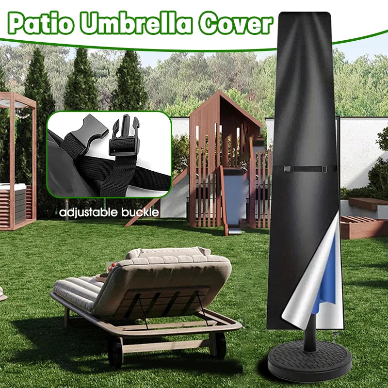 Outdoor Anti-UV Protective Cover Waterproof Patio Umbrella Zipper