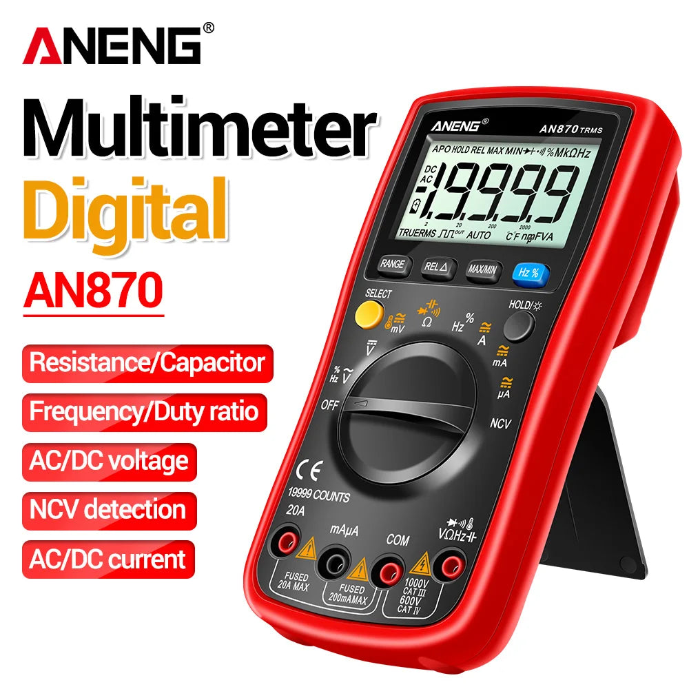 Automatic Shutdown Anti Fall Electrical Multi Meter 19999 Display Off