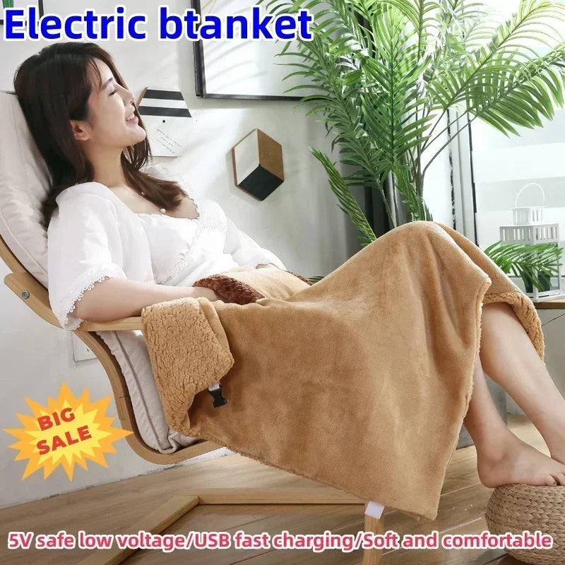 USB Electric Heating Blanket 5V Low Voltage – Home & Office Electric Heating Blanket Zpaxo
