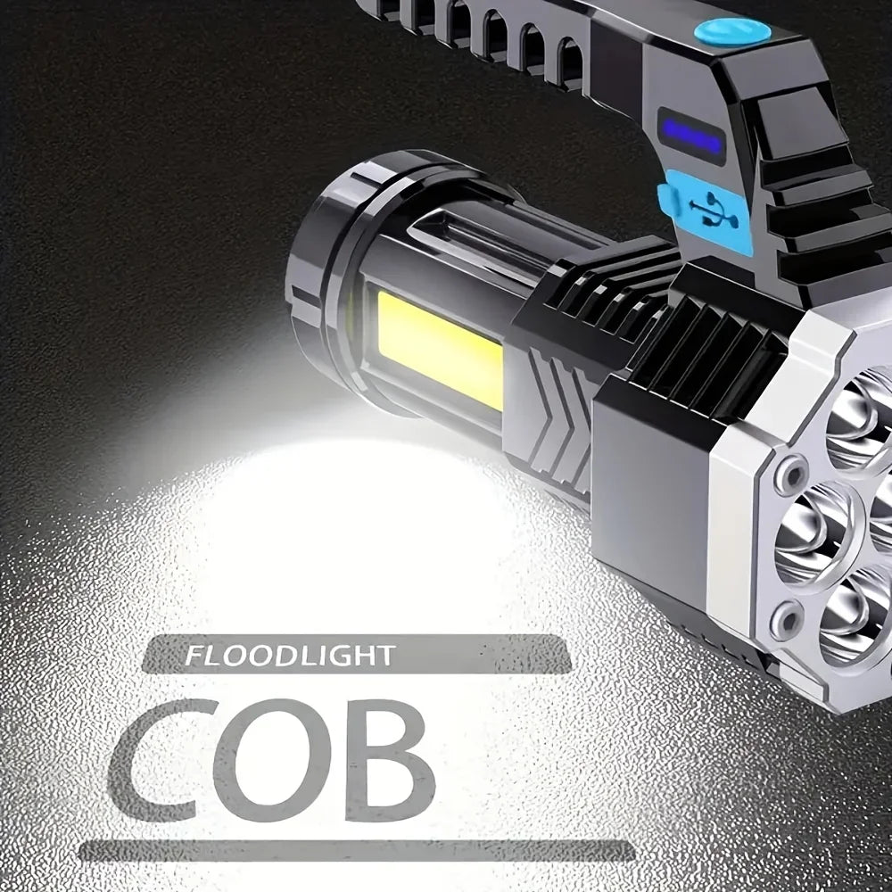 POCKETMAN 7-LED COB Rechargeable Flashlight 3800 Lumen Torch