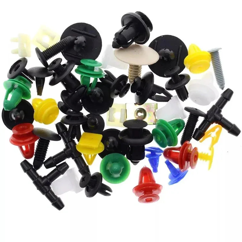 Universal Car Bumper Clips & Door Panel Fastener Rivet Set