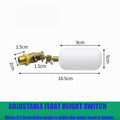 1 Brass Valve Plastic Float Water Adjustable Arm Automatic Fill Ball