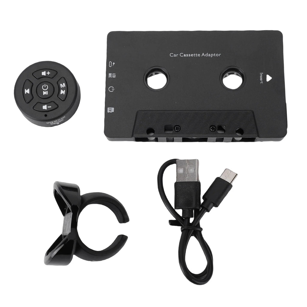 Car Wireless Cassette Receiver Remote Control Bluetooth Tape Player
