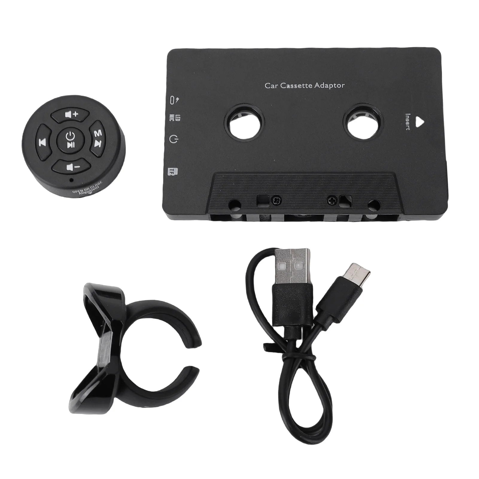 Car Wireless Cassette Receiver Remote Control Bluetooth Tape Player
