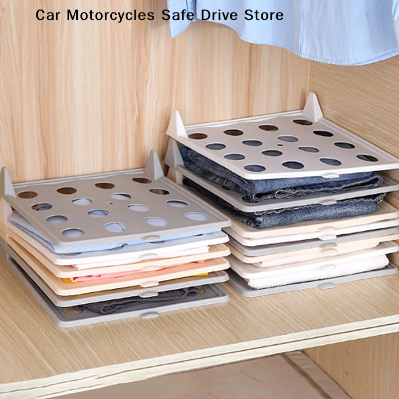 CMHome Wardrobe Layered Folding Clothes Storage Board T-shirt Pants