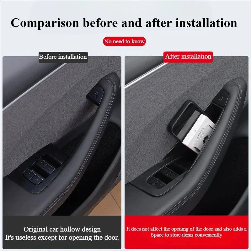Tesla Model Y/3/3+ Juniper 2025 Door Handle Storage Box Set