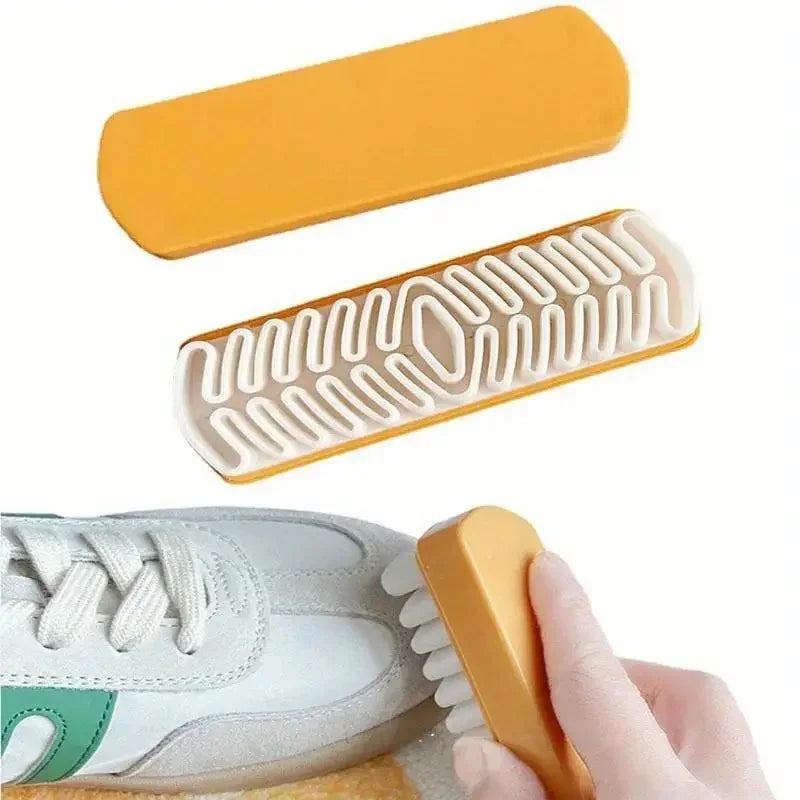 Suede leather shoe brush Raw rubber brush suede rubber deerskin shoe brush suede snow boots Yellow boot cleaning brush Zpaxo