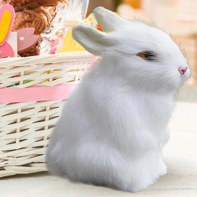 Stuffed Bunny Plush Easter Rabbit Ornament Baby Bunny Bedtime Stuffed Animal Plush Easter Stuffers Toy Decoration For Boys Girls Zpaxo