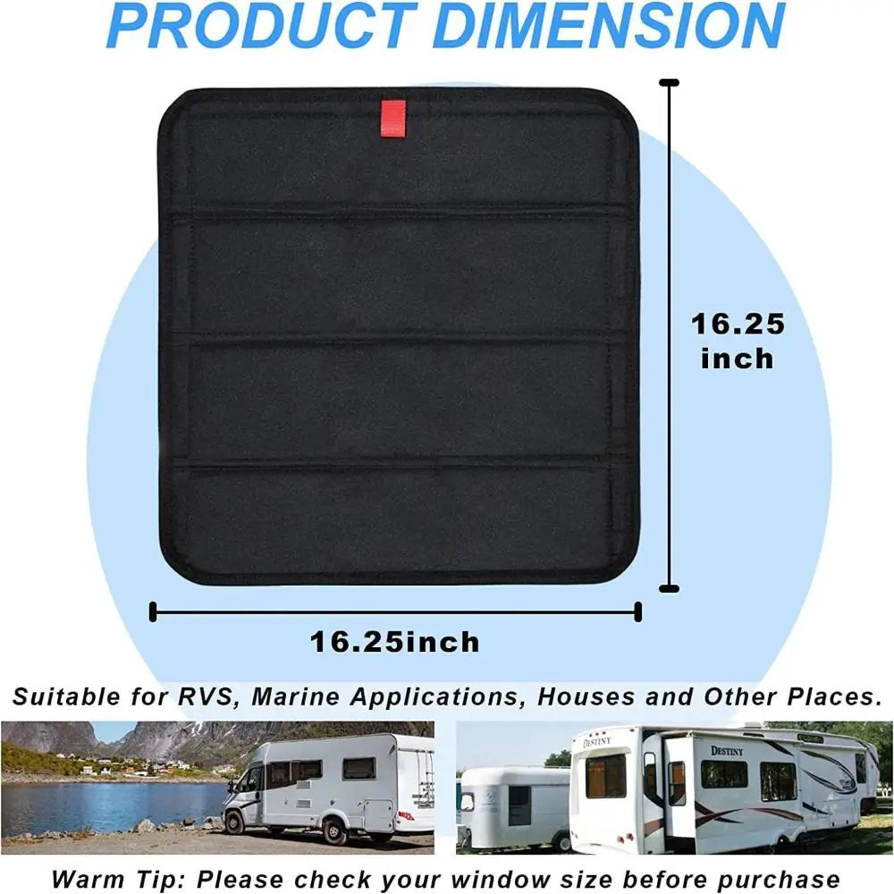 Waterproof Window Shade Cover Reflective Blackout Collapsible Sunroof Zpaxo