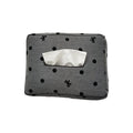 Paper Holder Cute Car Tissue Box Bow Hanging Portable Polka Dot Zpaxo Grey