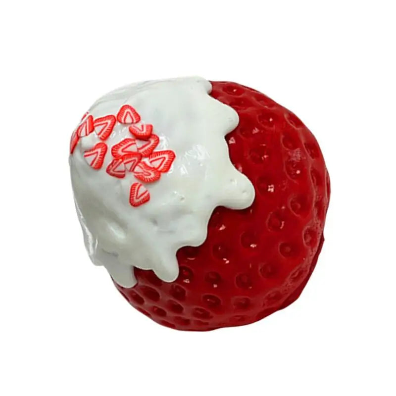Strawberry Fidget Toy Stress Relief Fidget Ball Soft Silicone Squeeze Toys For Relaxation And Relief For Kids Teens Zpaxo