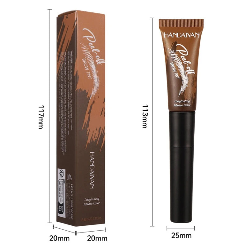HANDAIYAN Semi-permanent Tattoo Peel Off Eyebrow Gel Tint Waterproof Zpaxo