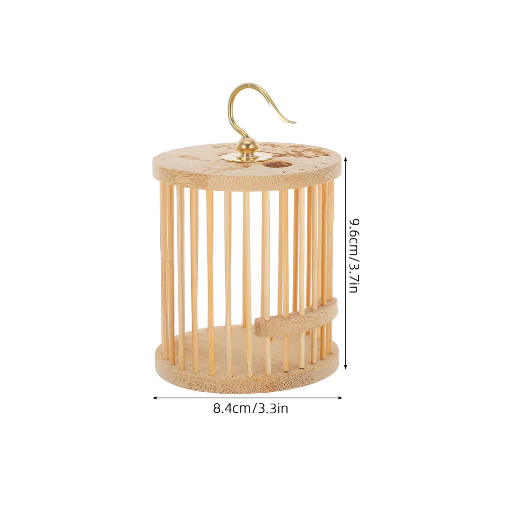 Wooden Cricket Cage Wild Breeding Portable Feeder Grasshopper Habitat
