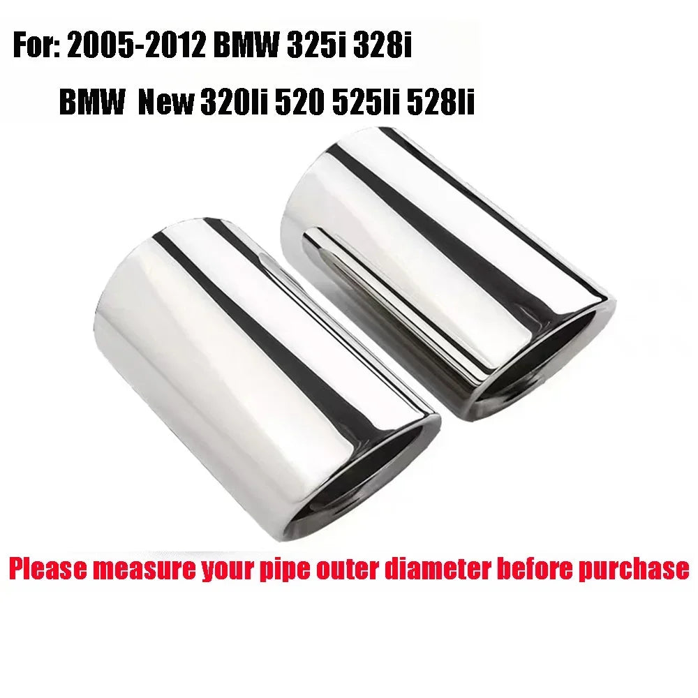 Stainless Steel Exhaust Tail Pipe Tips for BMW 3 & 5 Series