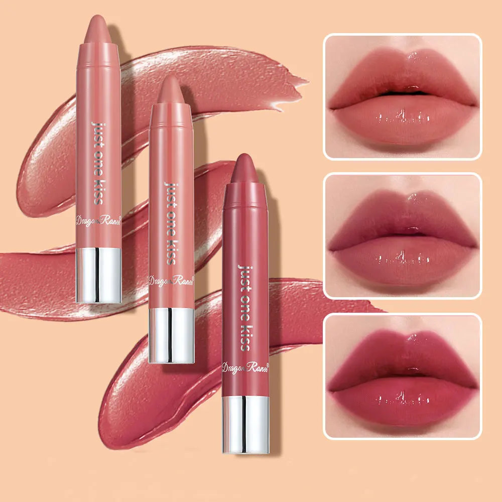 Bright Lipstick Easy to Color Lipstick Color Moisturizing Lip Gloss Easy to Color Lip Glaze Rotating Bright Lipstick Pen Lip Gloss Lipstick European and American Style Nude Brown Red Pink Lipstick Masquerade Lipstick Pen Lip Zpaxo