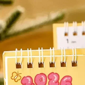 2026 Custard Bear Calendar Desk Calendar Portable Coil Schedule Planner Desktop Decoration Daily Planner Office School Supplies Zpaxo