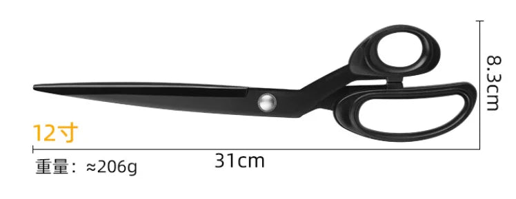 Professional Heavy Duty Tailor Scissors Industrial Sharp Sewing Shears for Cutting Fabric Leather Home Use 1pc Zpaxo 12 inches