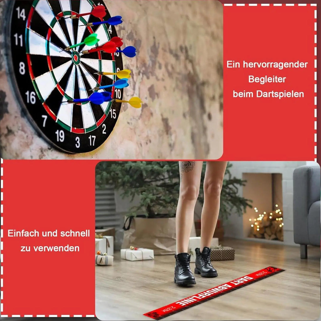 Repositionable Dart Throw Line Floor Sticker Tape Non Slip Oche Game