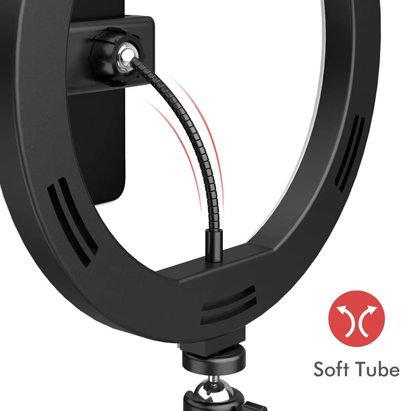 16 26 LED Selfie Ring Lamp Photography Video Light Dimmable Fill