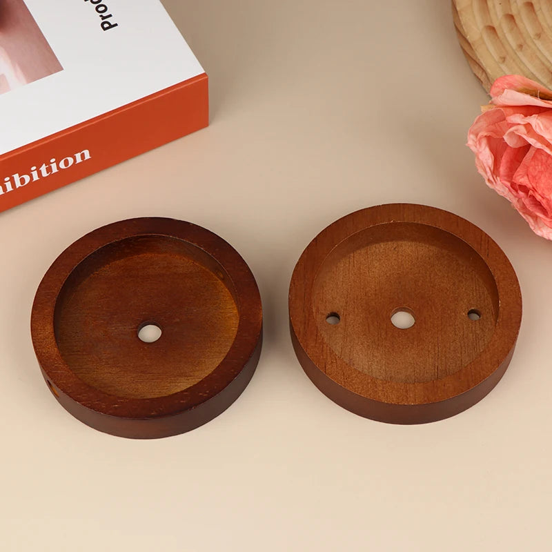 10/12cm Wood Lamp Base Modern Ceiling Plate Wooden Ceiling Holder Pendant Lamp Fitting Chandelier Base DIY Lighting Accessories Zpaxo