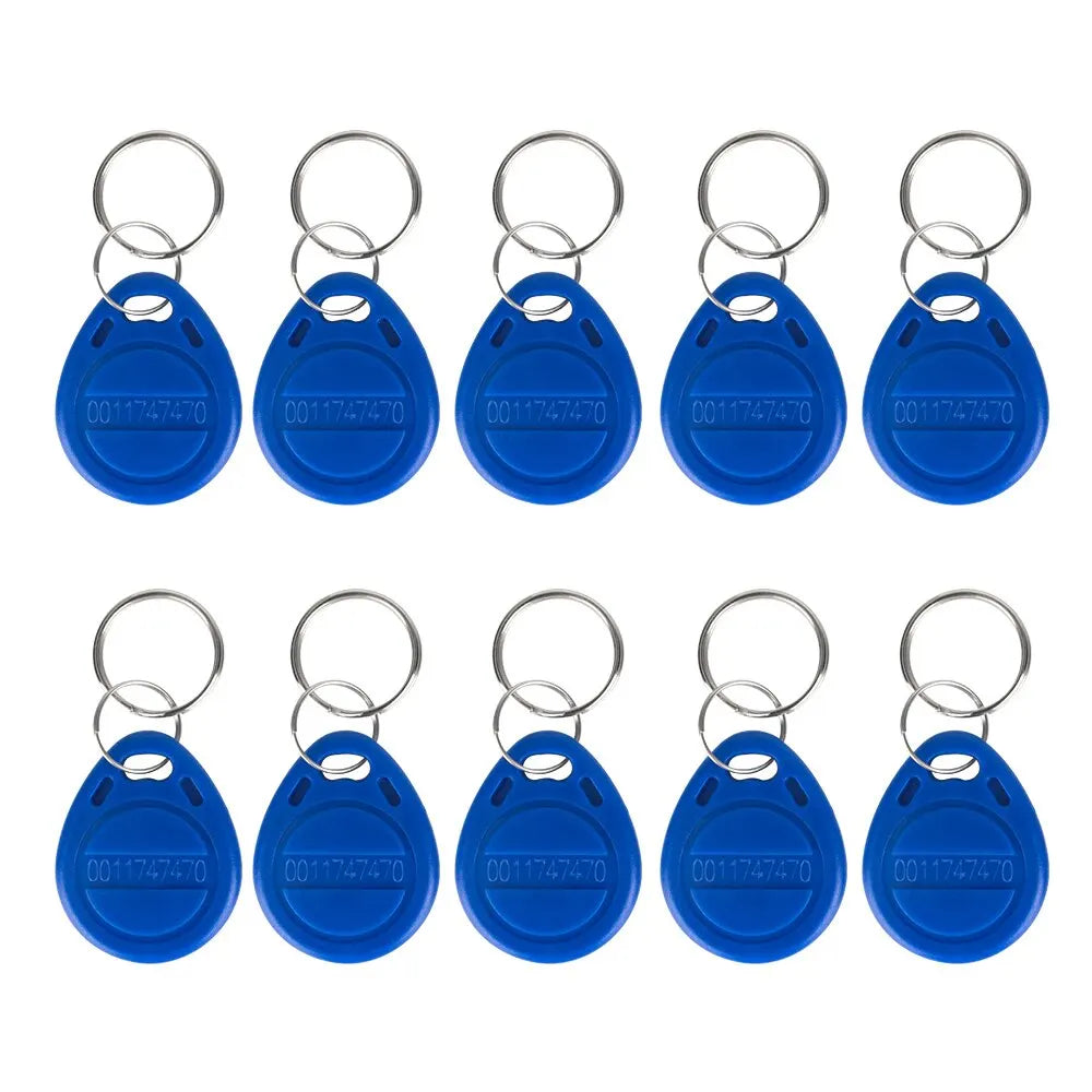 10 125khz TK4100 EM4100 RFID Proximity Keychain Door Entry Access