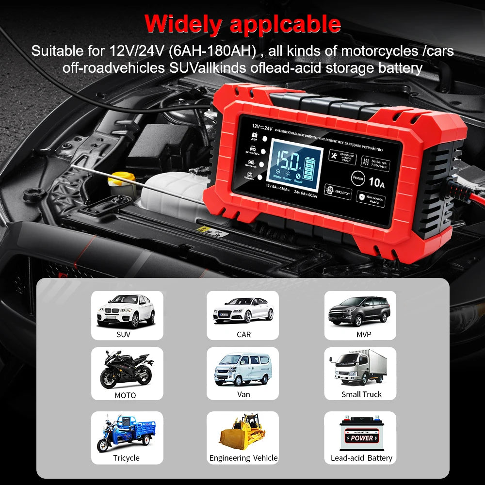 Digital LCD Display EU Plug Overvoltage Protection Intelligent Pulse