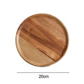 2026 New 15/20/25cm DIY Thinking Wooden Plate Round Tea Wooden Dining Plate Snack Bread Dried Fruit Plate Zpaxo 20X 1.5cm