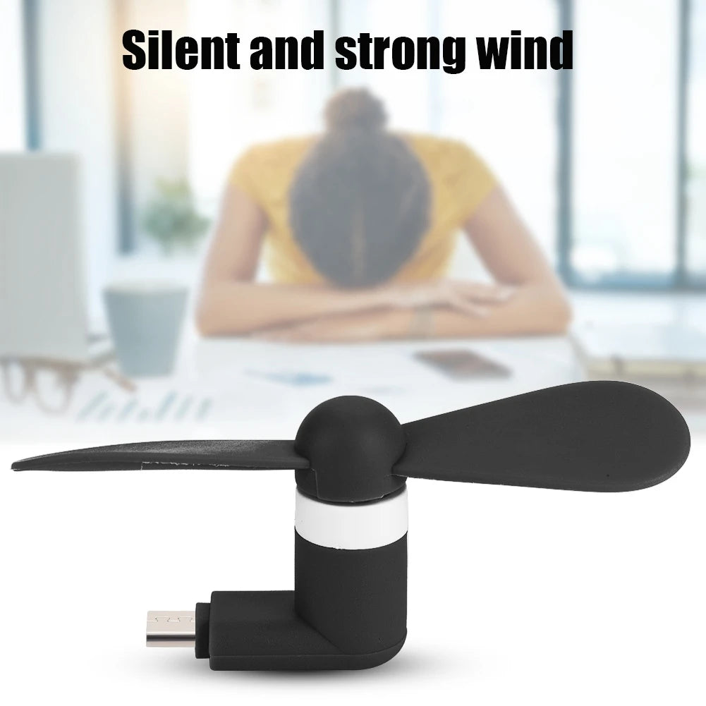 Portable Mini USB Fan Mini Portable Hand USB Small Fan Ultra quiet USB Fan For Android OTG Smartphones Zpaxo