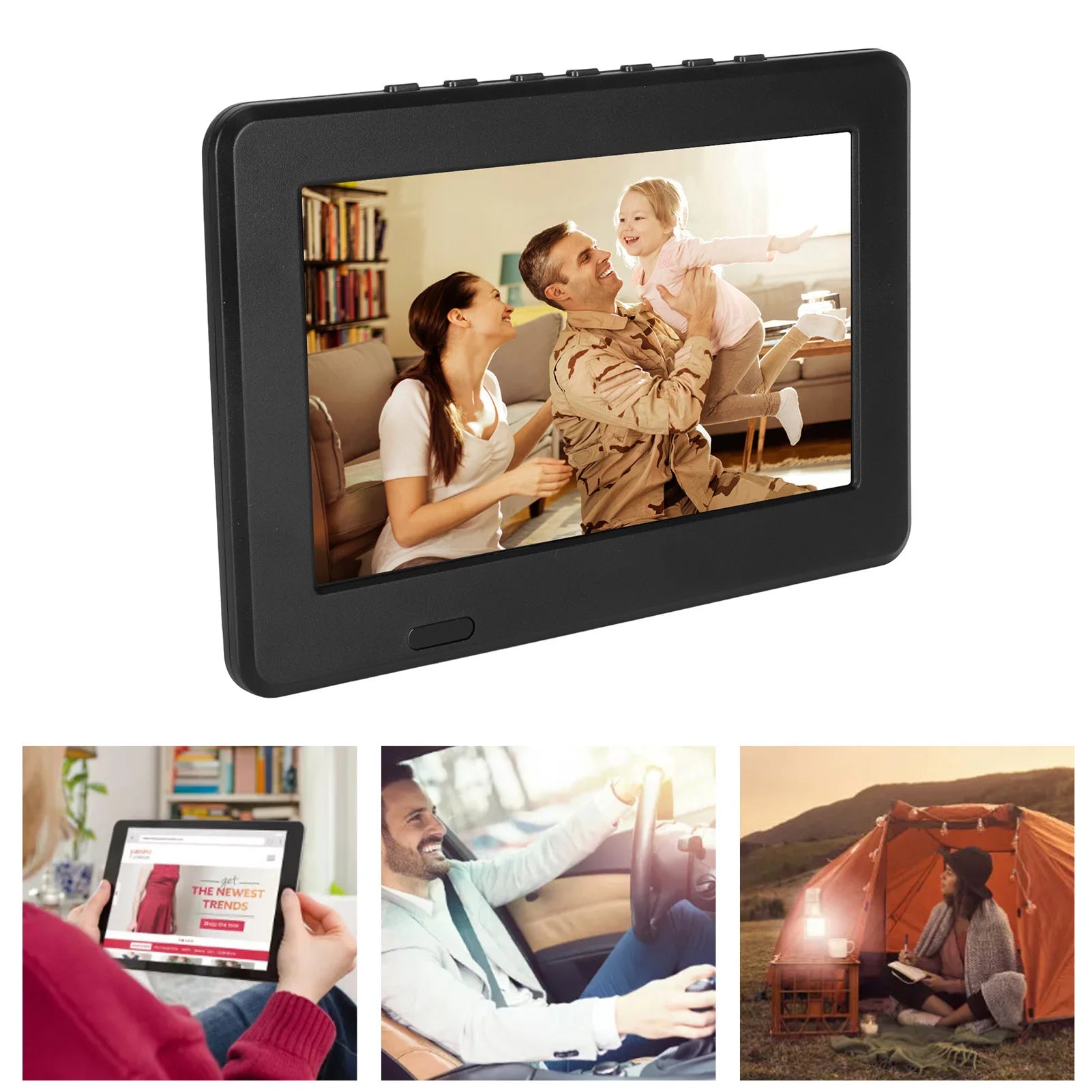 Portable Digital TV ATSC USB Storage Card Function Rechargeable 1080P